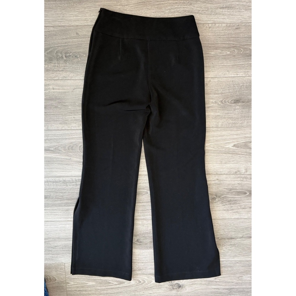 White House Black‎ Market Black Dress Pants Side Slit Size 0 Minimalist